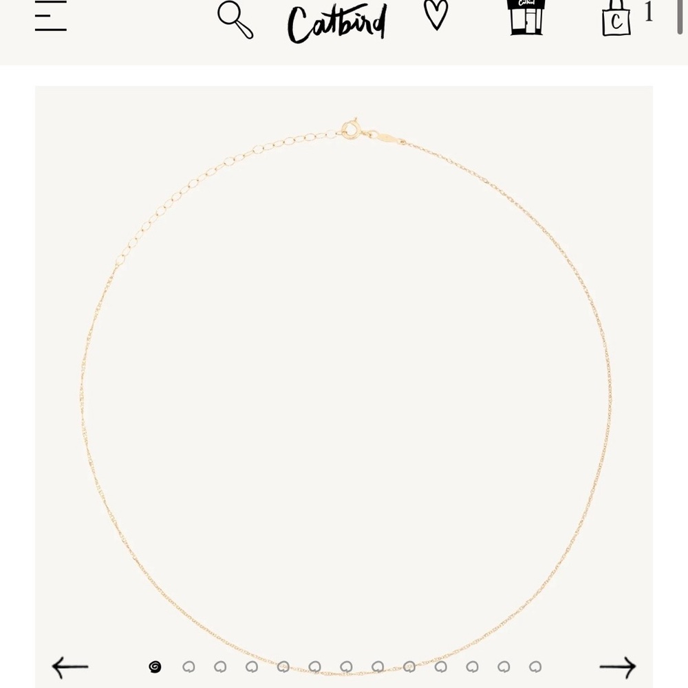 Catbird NYC Sweet Nothing Choker 14K Solid Gold